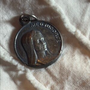 Silver Religious Medallion Pendant